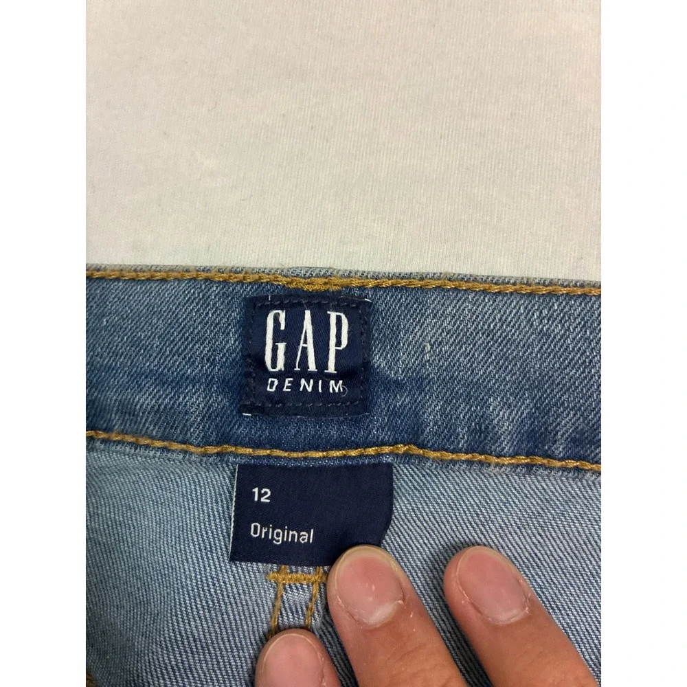 Gap Kids Size‎ 12 Original Straight Leg Jeans Medium Blue Denim Pants NWT